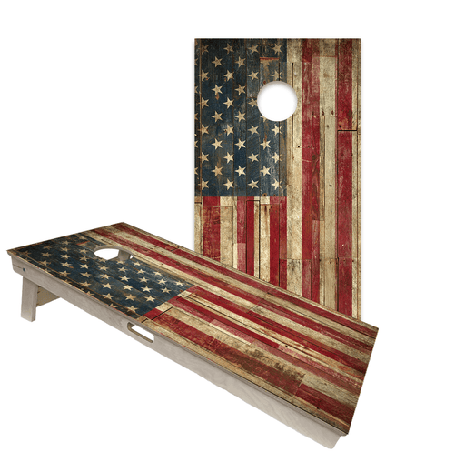 Cornhole Boards World Series of Cornhole Official 2' x 4' Professional Cornhole Board Runway 2402P - American Flag