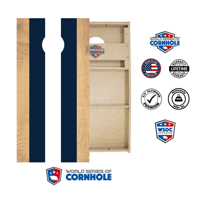World Series of Cornhole Official 2' x 4' Professional Cornhole Board Runway 2402P - Classic Stripes