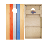Cornhole Boards World Series of Cornhole Official 2' x 4' Professional Cornhole Board Runway 2402P -  Retro USA Stripes