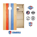 Cornhole Boards World Series of Cornhole Official 2' x 4' Professional Cornhole Board Runway 2402P -  Retro USA Stripes