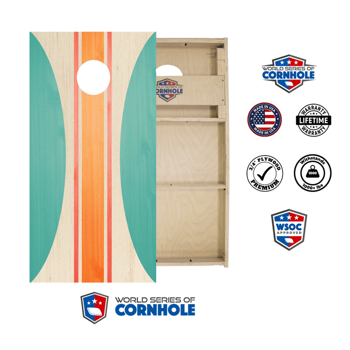 World Series of Cornhole Official 2' x 4' Professional Cornhole Board Runway 2402P - Surf Board