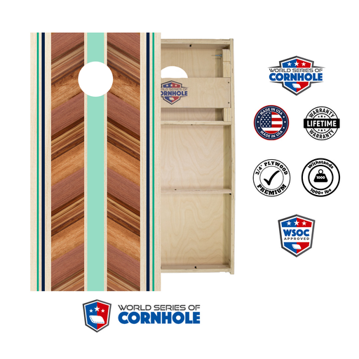 Professional 2x4 Boards - Runway World Series of Cornhole Official 2' x 4' Professional Cornhole Board Runway 2402P - Surf Board