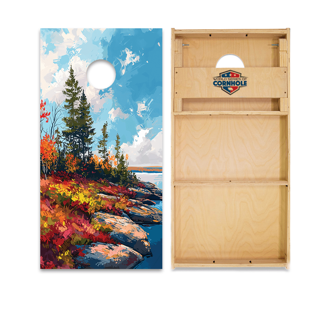 Cornhole Boards World Series of Cornhole Official 2' x 4' Professional Cornhole Board Runway 2402P - Acadia National Park