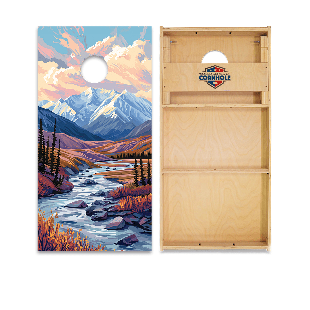 Cornhole Boards World Series of Cornhole Official 2' x 4' Professional Cornhole Board Runway 2402P - Denali National Park