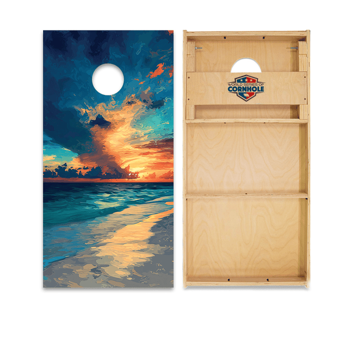 Cornhole Boards Night World Series of Cornhole Official 2' x 4' Professional Cornhole Board Runway 2402P - Gulf Shores National Park