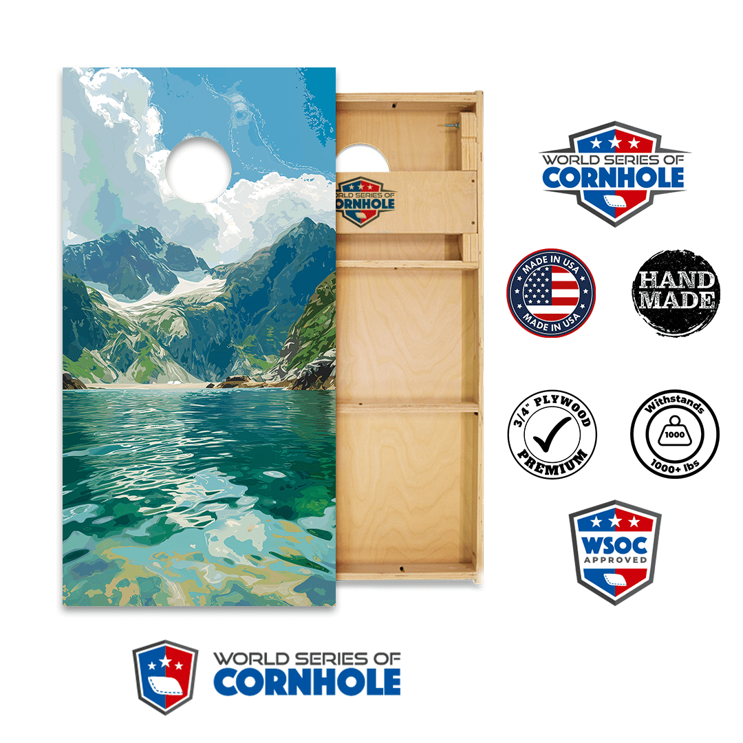 Cornhole Boards World Series of Cornhole Official 2' x 4' Professional Cornhole Board Runway 2402P - Kenai Fjords National Park