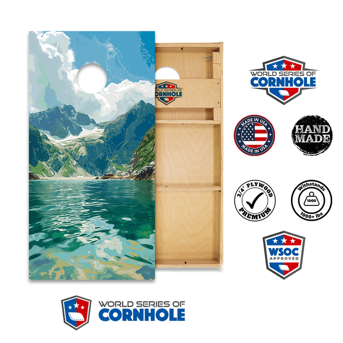 Cornhole Boards World Series of Cornhole Official 2' x 4' Professional Cornhole Board Runway 2402P - Kenai Fjords National Park