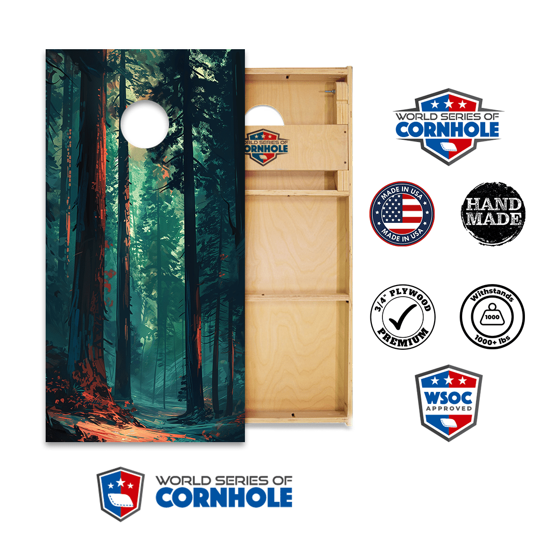 Cornhole Boards World Series of Cornhole Official 2' x 4' Professional Cornhole Board Runway 2402P - Sequoia National Park
