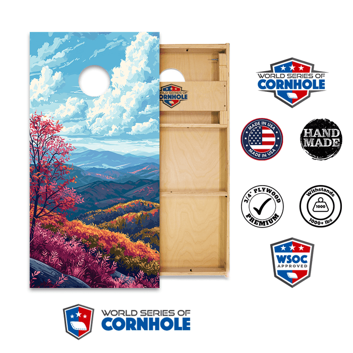 Cornhole Boards World Series of Cornhole Official 2' x 4' Professional Cornhole Board Runway 2402P - Shenandoah National Park
