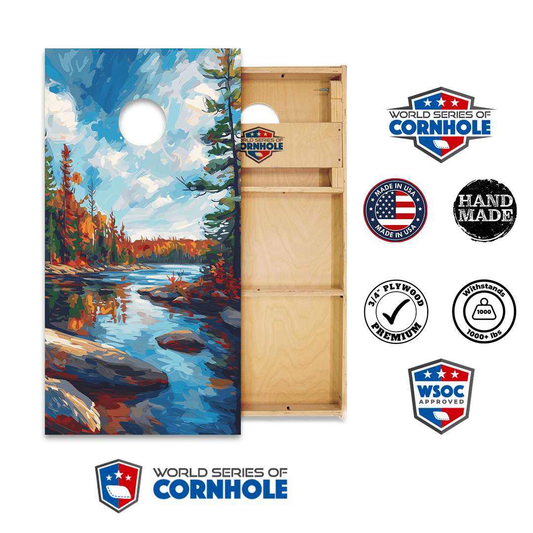 Cornhole Boards World Series of Cornhole Official 2' x 4' Professional Cornhole Board Runway 2402P - Voyageurs National Park