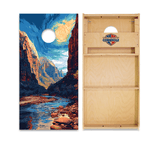 Cornhole Boards World Series of Cornhole Official 2' x 4' Professional Cornhole Board Runway 2402P - Zion National Park