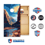 Cornhole Boards World Series of Cornhole Official 2' x 4' Professional Cornhole Board Runway 2402P - Zion National Park
