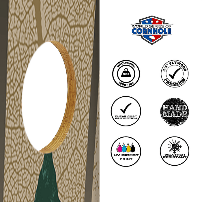 Professional 2x4 Boards - Runway World Series of Cornhole Official 2' x 4' Professional Cornhole Board Runway 2402P - Las Vegas Raiders