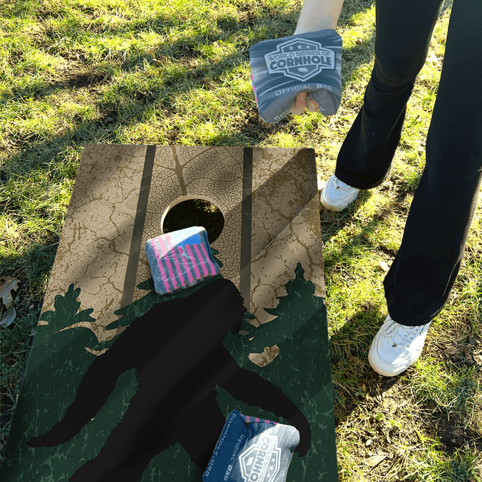 Cornhole Boards World Series of Cornhole Official 2' x 4' Professional Cornhole Board Runway 2402P - Wilderness Sasquatch