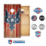 Cornhole Bags World Series of Cornhole Official 2' x 4' Professional Cornhole Board Runway 2402P - Stars and Stripes Eagle