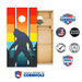 Cornhole Bags World Series of Cornhole Official 2' x 4' Professional Cornhole Board Runway 2402P - Retro Sasquatch