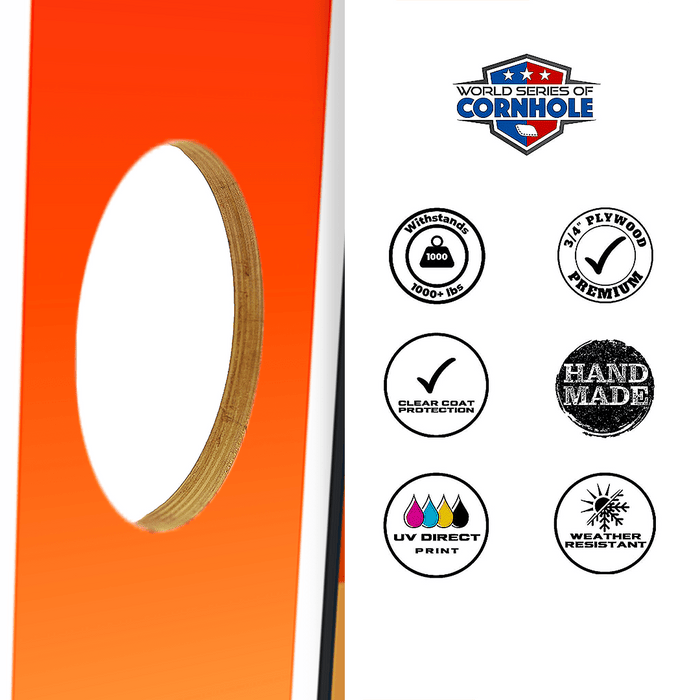 Cornhole Bags World Series of Cornhole Official 2' x 4' Professional Cornhole Board Runway 2402P - Retro Sasquatch