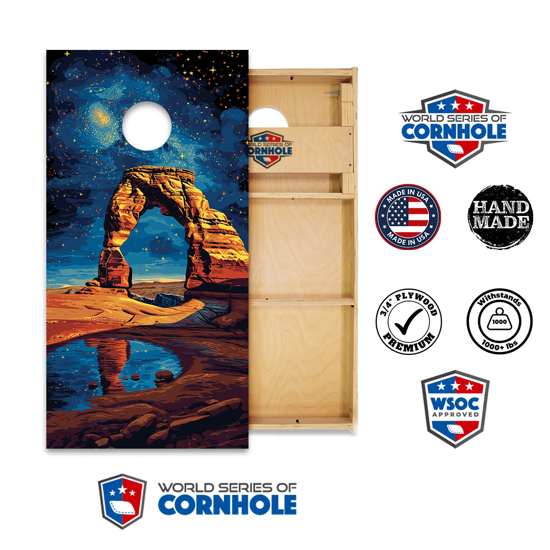 Cornhole Boards World Series of Cornhole Official 2' x 4' Professional Cornhole Board Runway 2402P - Arches National Park