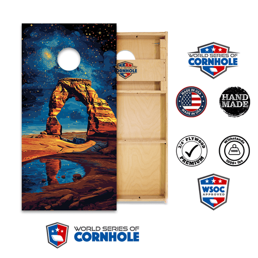 Cornhole Boards World Series of Cornhole Official 2' x 4' Professional Cornhole Board Runway 2402P - Arches National Park