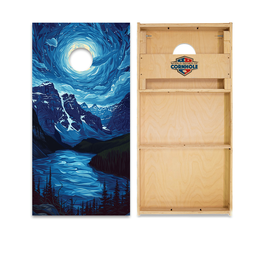 Cornhole Boards Day World Series of Cornhole Official 2' x 4' Professional Cornhole Board Runway 2402P - Glacier National Park