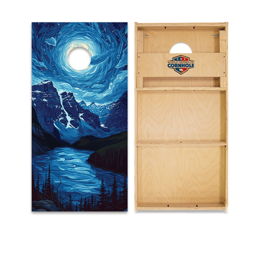 Cornhole Boards Day World Series of Cornhole Official 2' x 4' Professional Cornhole Board Runway 2402P - Glacier National Park