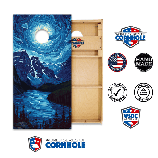 Cornhole Boards Day World Series of Cornhole Official 2' x 4' Professional Cornhole Board Runway 2402P - Glacier National Park