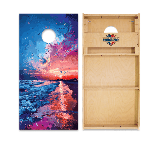 Cornhole Boards Night World Series of Cornhole Official 2' x 4' Professional Cornhole Board Runway 2402P - Gulf Shores National Park