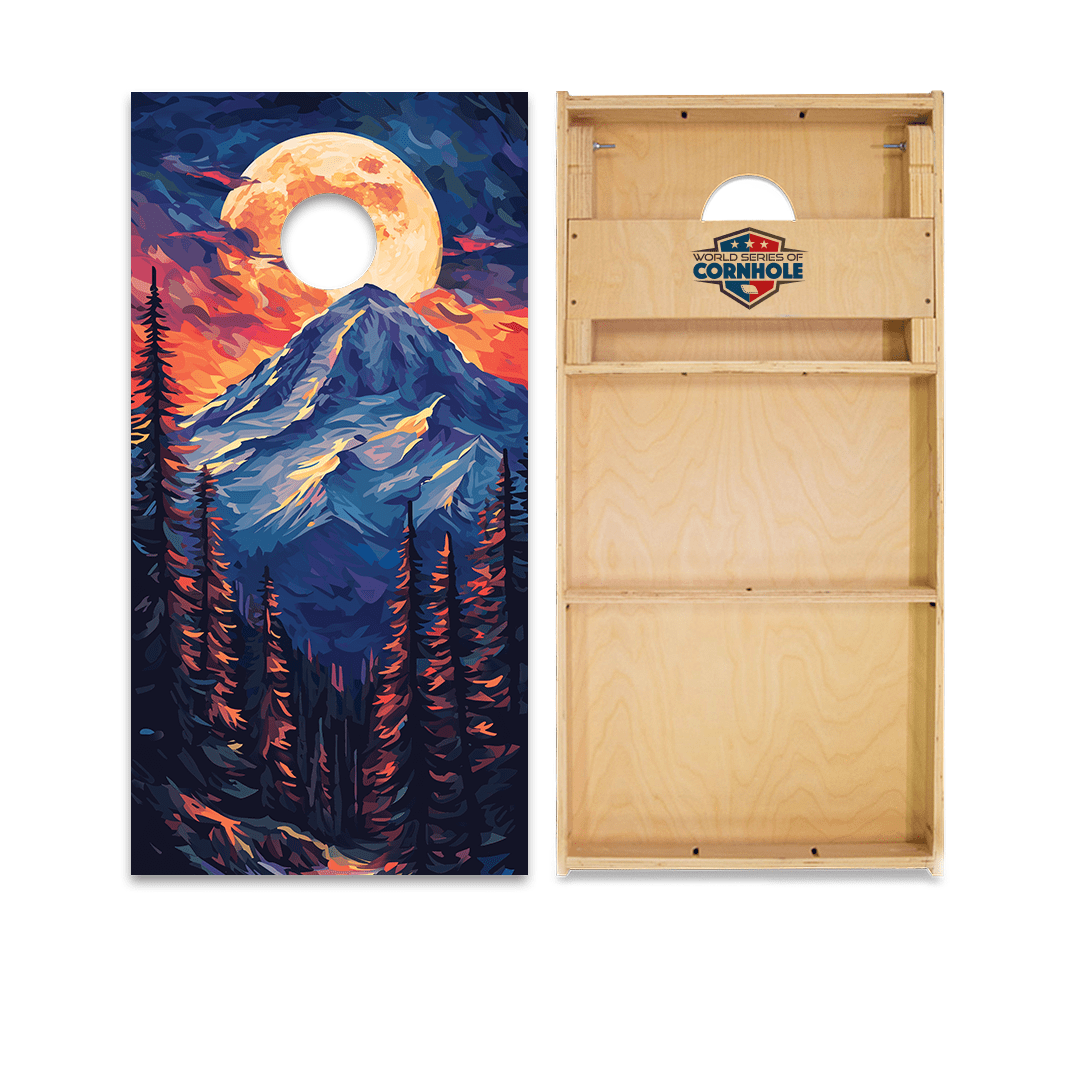 Cornhole Boards World Series of Cornhole Official 2' x 4' Professional Cornhole Board Runway 2402P - Mt. Olympus National Park