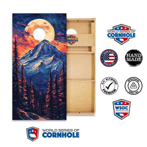 Cornhole Boards World Series of Cornhole Official 2' x 4' Professional Cornhole Board Runway 2402P - Mt. Olympus National Park
