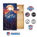 Cornhole Boards World Series of Cornhole Official 2' x 4' Professional Cornhole Board Runway 2402P - Mt. Olympus National Park