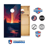 Cornhole Boards World Series of Cornhole Official 2' x 4' Professional Cornhole Board Runway 2402P - Yellowstone National Park Old Faithful
