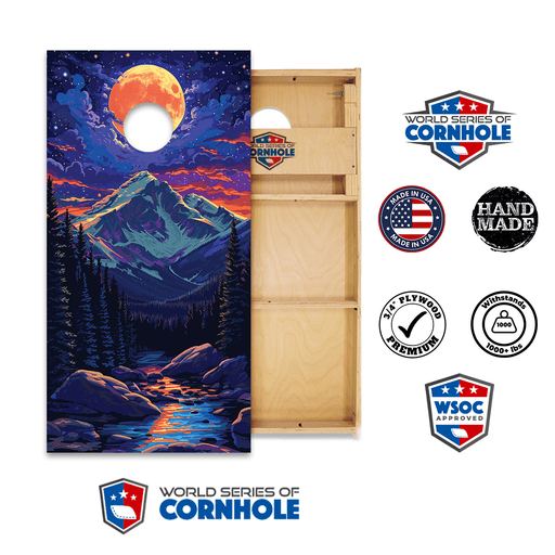 Cornhole Boards World Series of Cornhole Official 2' x 4' Professional Cornhole Board Runway 2402P - Rocky Mountain National Park