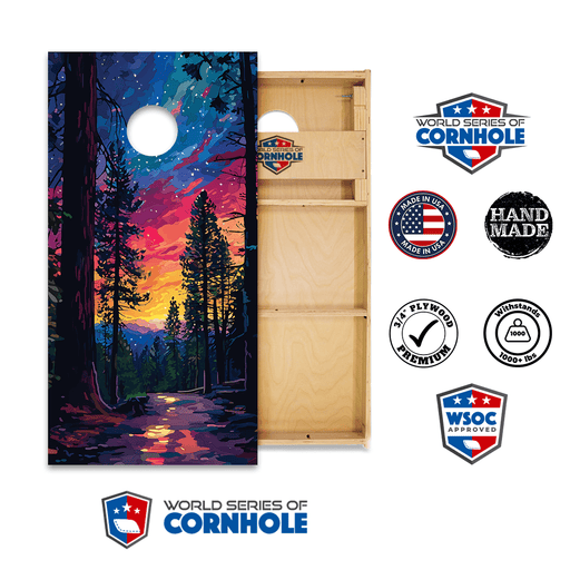 Cornhole Boards World Series of Cornhole Official 2' x 4' Professional Cornhole Board Runway 2402P - Sequoia National Park