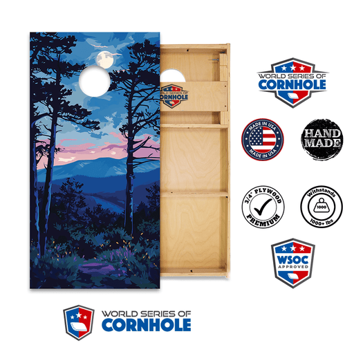 Cornhole Boards World Series of Cornhole Official 2' x 4' Professional Cornhole Board Runway 2402P - Shenandoah National Park
