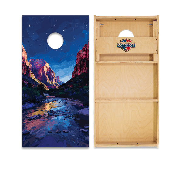 Cornhole Boards World Series of Cornhole Official 2' x 4' Professional Cornhole Board Runway 2402P - Zion National Park