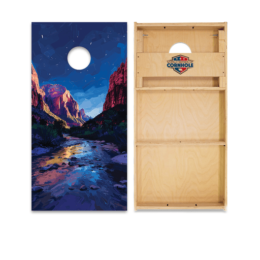 Cornhole Boards World Series of Cornhole Official 2' x 4' Professional Cornhole Board Runway 2402P - Zion National Park