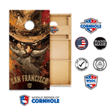 Cornhole Boards World Series of Cornhole Official 2' x 4' Professional Cornhole Board Runway 2402P - San Francisco 49ers