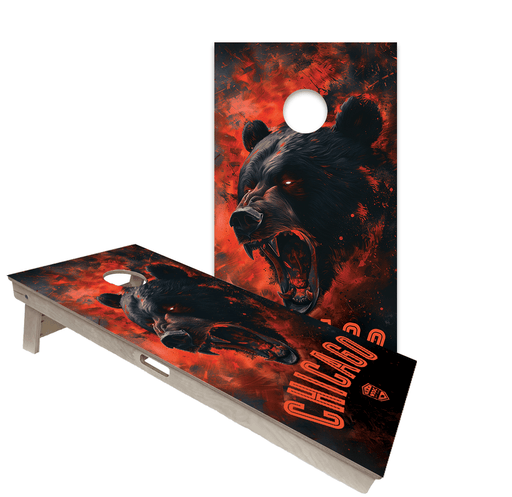 Cornhole Boards World Series of Cornhole Official 2' x 4' Professional Cornhole Board Runway 2402P - Chicago Bears