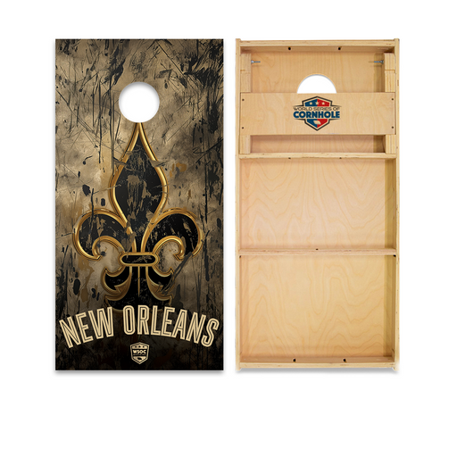 Professional 2x4 Boards - Runway World Series of Cornhole Official 2' x 4' Professional Cornhole Board Runway 2402P - New Orleans Saints