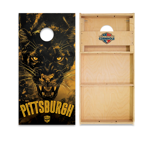 Professional 2x4 Boards - Runway World Series of Cornhole Official 2' x 4' Professional Cornhole Board Runway 2402P - University of Pittsburgh