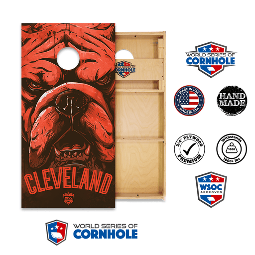 Cornhole Boards World Series of Cornhole Official 2' x 4' Professional Cornhole Board Runway 2402P - Cleveland Browns