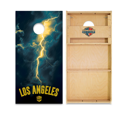 Professional 2x4 Boards - Runway World Series of Cornhole Official 2' x 4' Professional Cornhole Board Runway 2402P - Los Angeles Chargers