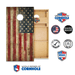Cornhole Boards World Series of Cornhole Official 2' x 4' Professional Cornhole Board Runway 2402P - American Flag