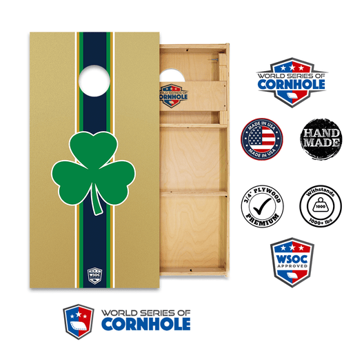 Cornhole Boards World Series of Cornhole Official 2' x 4' Professional Cornhole Board Runway 2402P - Notre Dame Fighting Irish