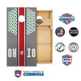 Cornhole Boards World Series of Cornhole Official 2' x 4' Professional Cornhole Board Runway 2402P - Ohio State Buckeyes