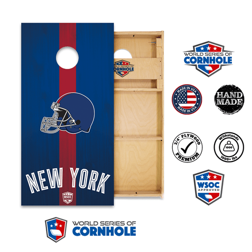 Cornhole Boards World Series of Cornhole Official 2' x 4' Professional Cornhole Board Runway 2402P - New York Giants