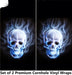 WINDY SKULL Cornhole Boards Wraps (Set of 2)