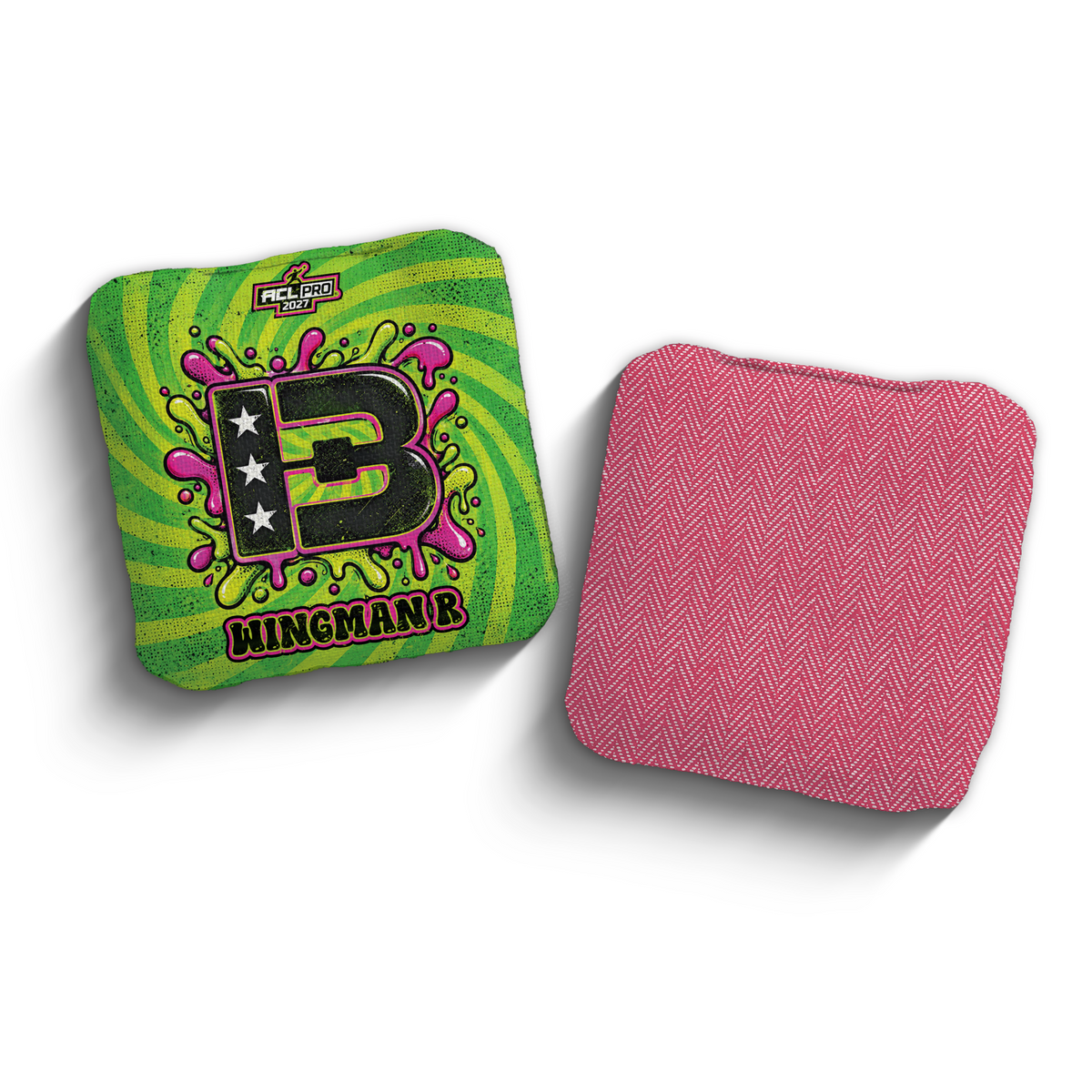 2027 Brotherhood Cornhole Wingman Acid Slime Edition ACL Pro Stamped Cornhole Bags