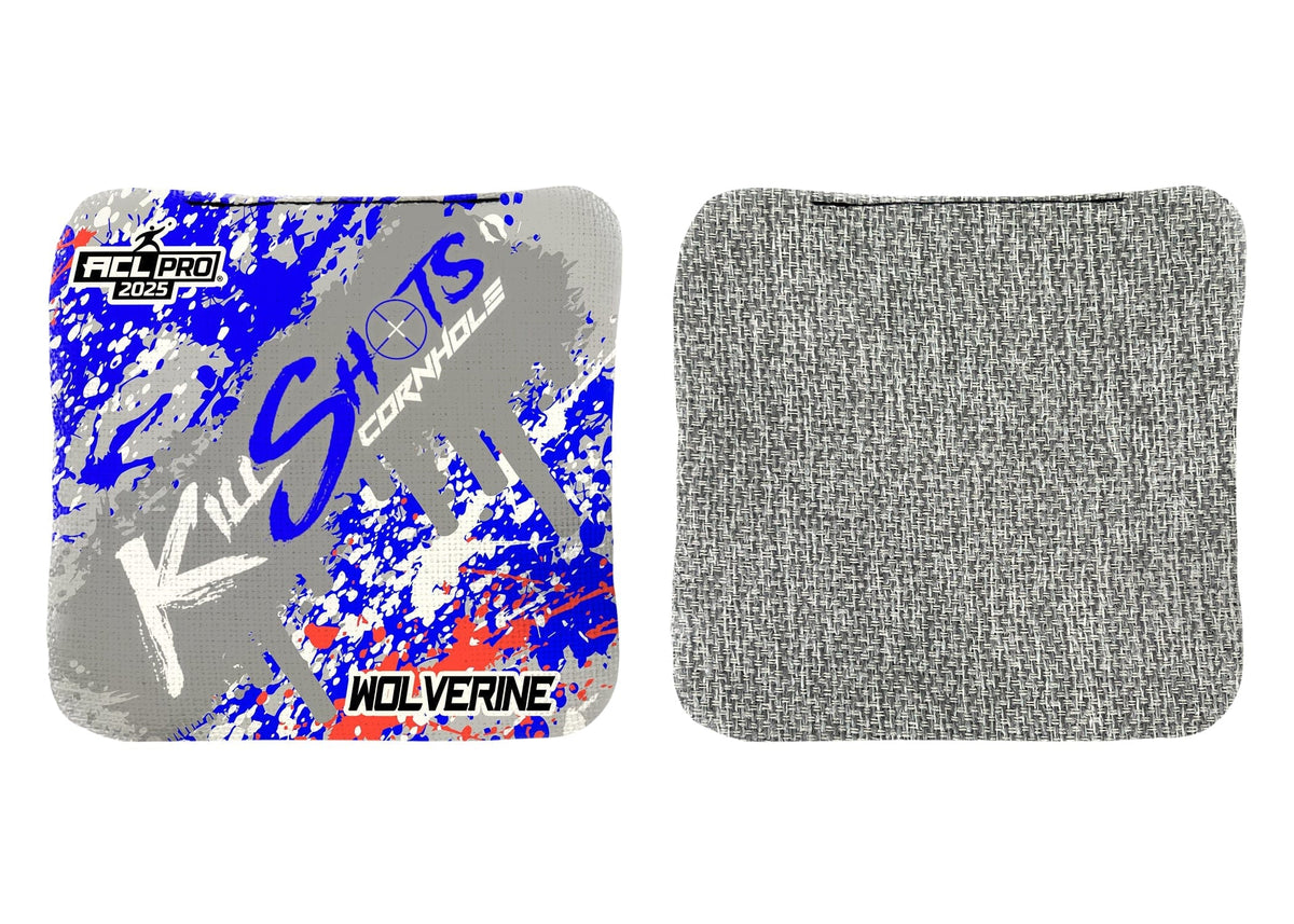 Bags Killshots Cornhole | Wolverine Series | Stock Designs | 2025 ACL Pro Cornhole Bags