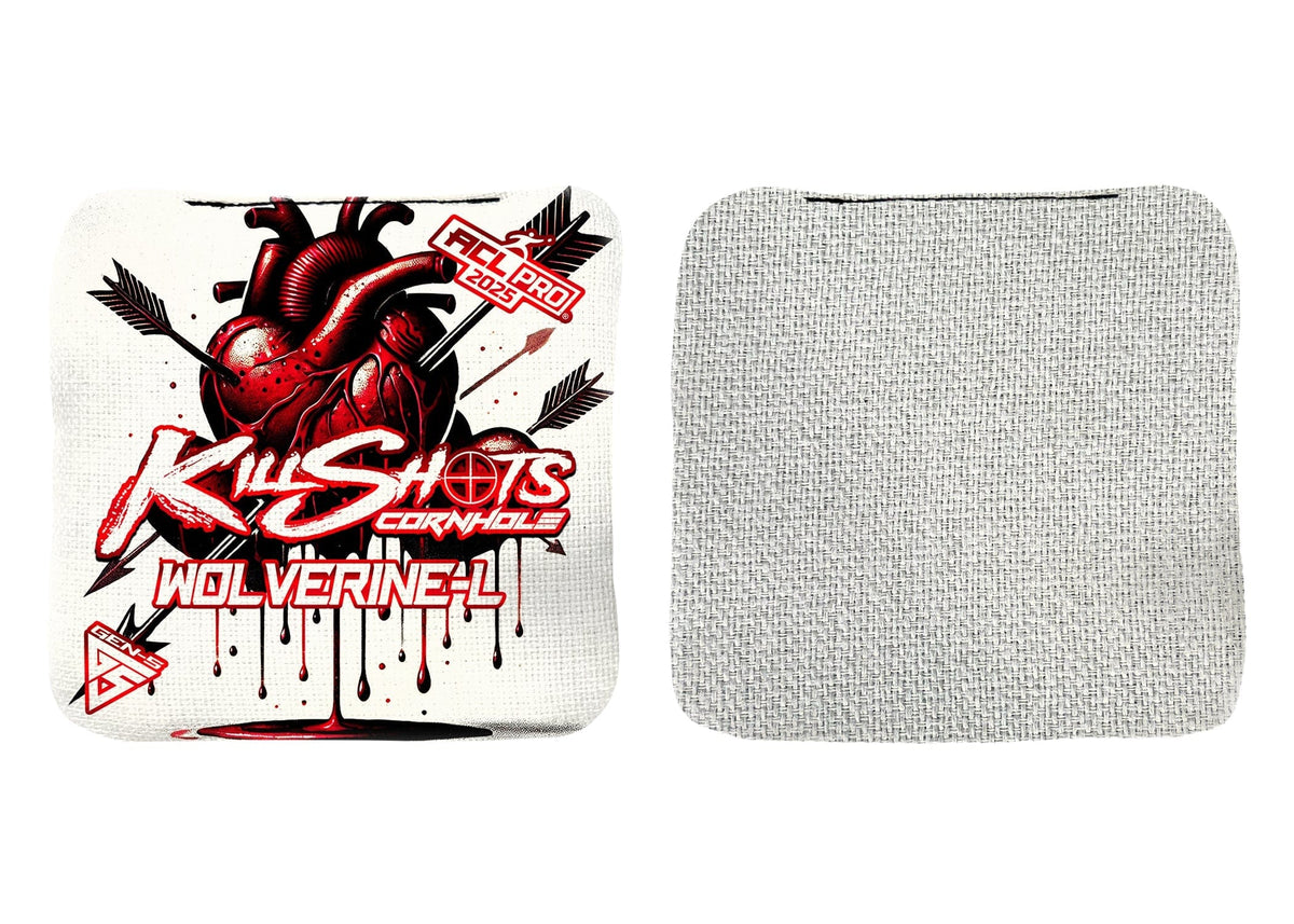 Bags Killshots Cornhole | Wolverine-L Series | Limited Designs | 2025 ACL Pro Cornhole Bags